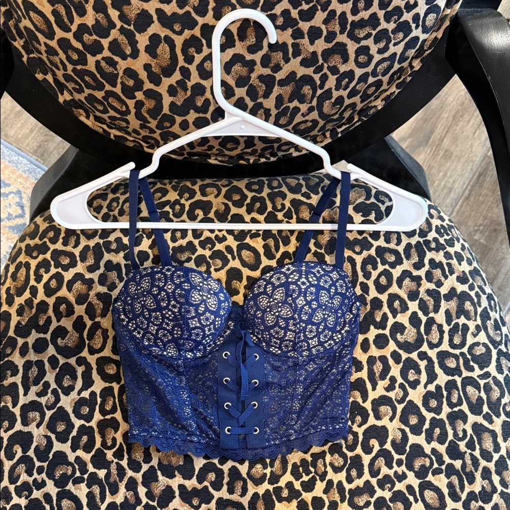Victoria's Secret Navy Lace Bustier